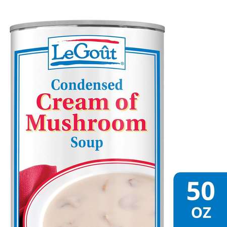 LEGOUT Legout Soups Cream Of Mushroom Condensed Canned Soup 50 oz., PK12 3750061363
